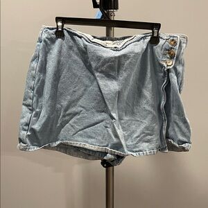 Forever 21 Light Blue Denim Skort